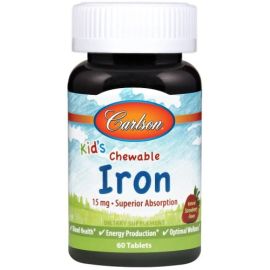 Kid's Chewable Iron Carlson Labs 60 tabletek