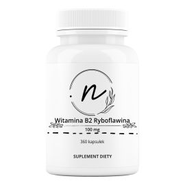 Witamina B2 Ryboflawina 100 mg 360 kapsułek | NaturePRO
