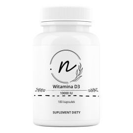 Witamina D3 10000 IU 180 kapsułek | NaturePRO