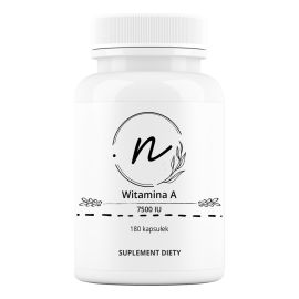 Witamina A 7500 IU 180 kapsułek | NaturePRO