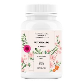 Witamina D3 5000 IU 90 tabletek | Manufaktura Witamin