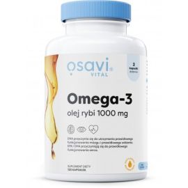 Omega-3 Olej Rybi Molecularly Distilled Osavi 1000mg - 120 softgels