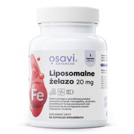 Liposomalne Żelazo Osavi 20mg - 60 vegan kapsułek