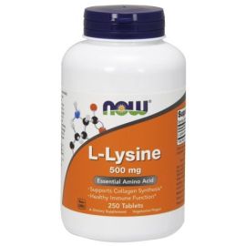 L-Lysine NOW Foods 500mg - 250 tabletek