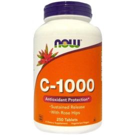 Vitamin C-1000 with Rose Hips NOW Foods 250 tabletek