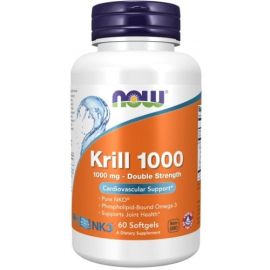 Krill Oil NOW Foods 1000mg Double Strength - 60 softgels
