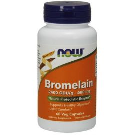 Bromelain NOW Foods 500mg - 60 wegetariańskich kapsułek