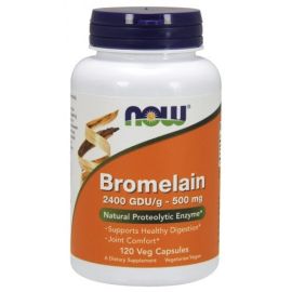 Bromelain NOW Foods 500mg - 120 wegetariańskich kapsułek