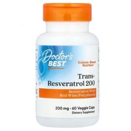 Trans-Resveratrol Doctor's Best 60 wegetariańskich kapsułek