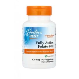 Fully Active Folate 400 with Quatrefolic Doctor's Best 90 wegetariańskich kapsułek