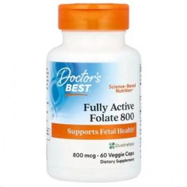Fully Active Folate 800 with Quatrefolic Doctor's Best 60 wegetariańskich kapsułek
