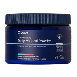 ConcenTrace Daily Mineral Powder Trace Minerals 132 grams Natural Blue Raspberry